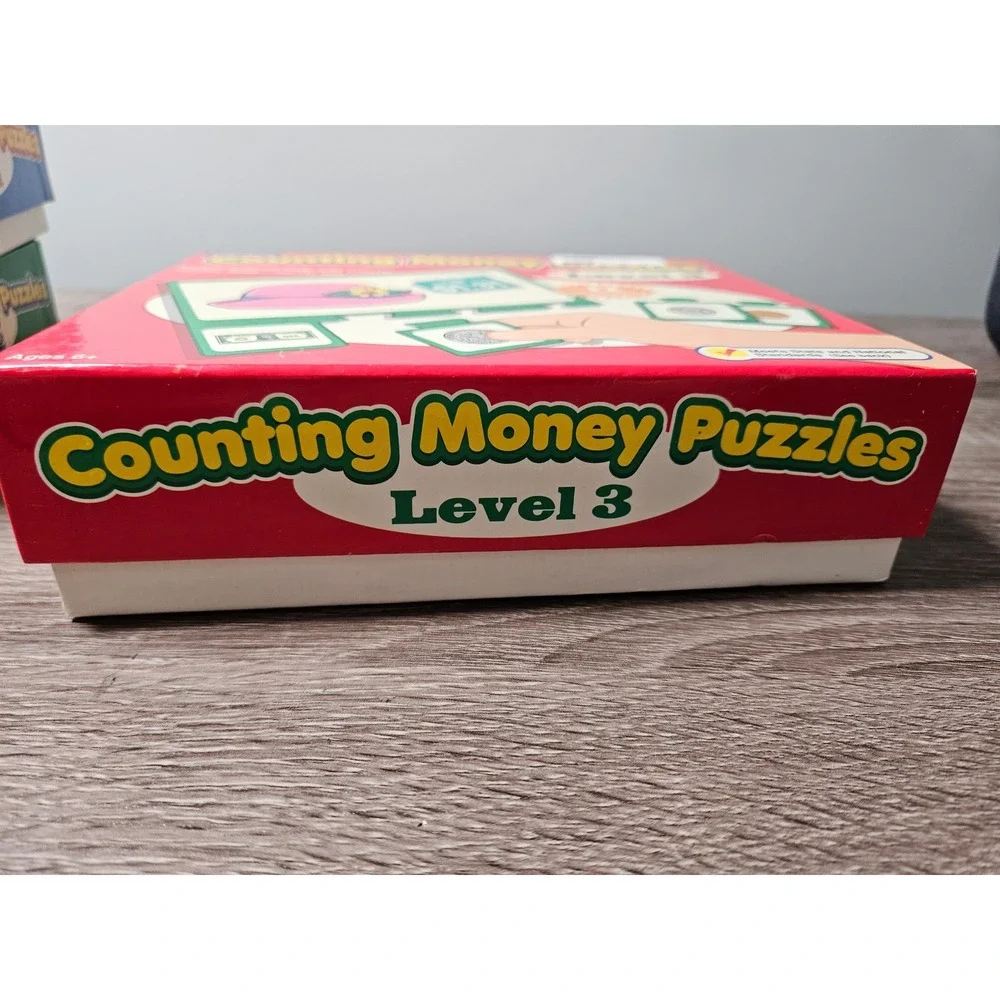 Lakeshore Counting Money Puzzles Levels 1 2 3 Set DD321 DD322 DD323 Educational